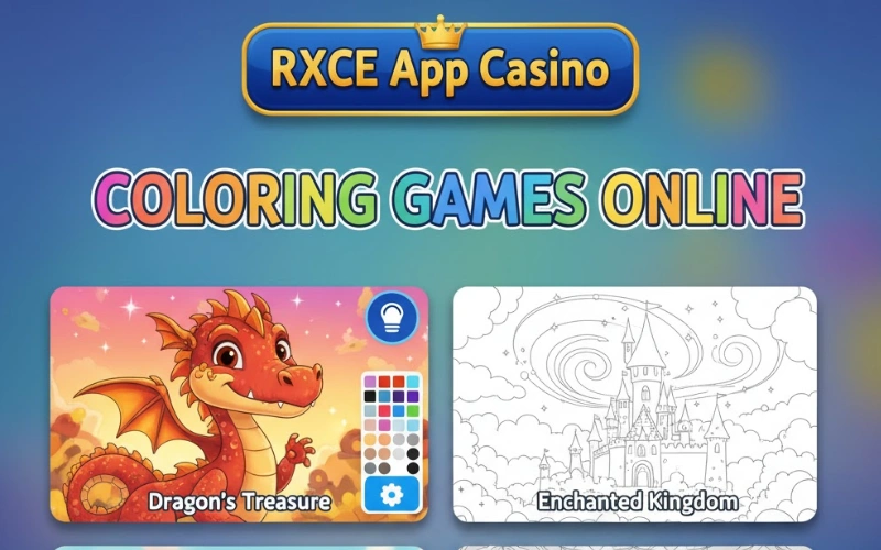 coloring games online​ at RXCE App Featured image